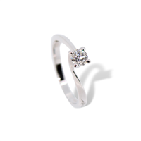 Anello solitario Recarlo ZU 633/030 in oro 18k e diamanti naturali Donna  - ZU 633/030